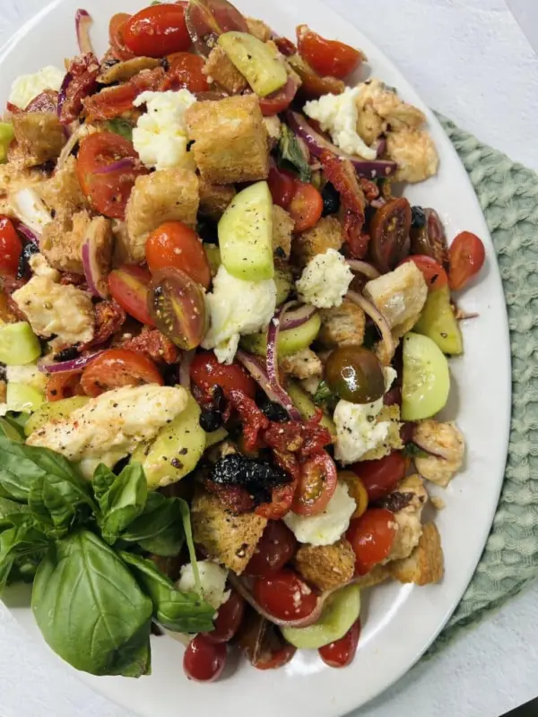 Panzanella Toscana Bread and Vegetable Salad