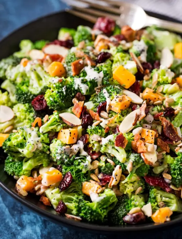 Cranberry Almond Broccoli Salad