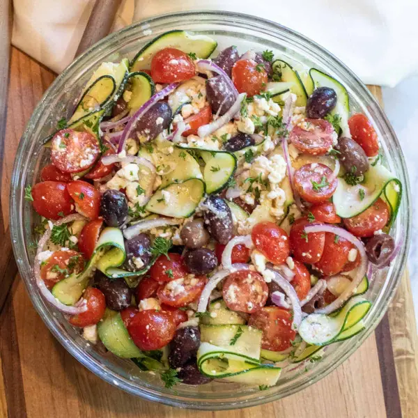 Greek Zucchini Salad