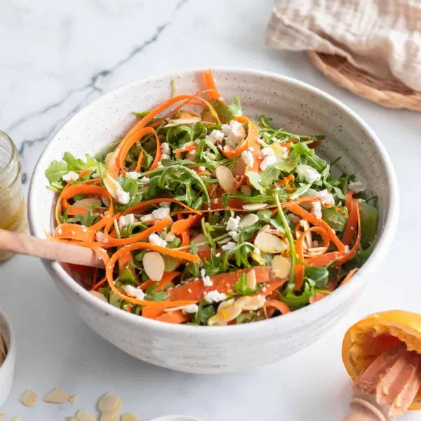 Carrot Ribbon Salad with Arugula