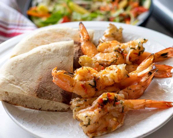 BBQ Garlic Butter Prawns