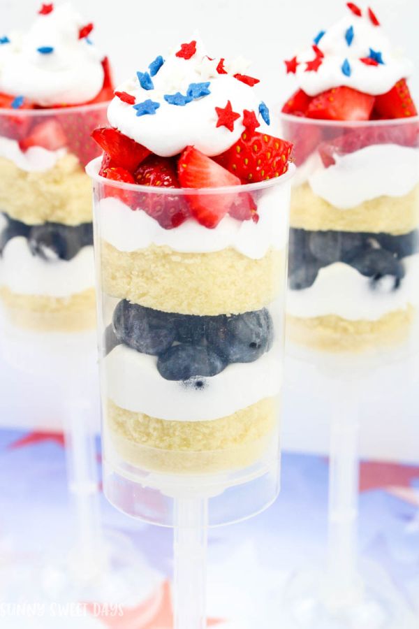 4th of July Fruit & Cake Push Pops