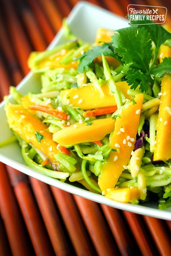 Mango Avocado Coleslaw