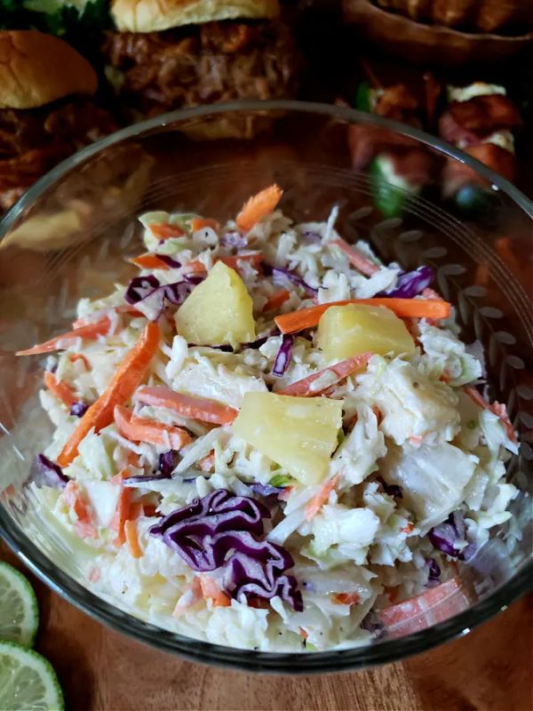 Easy Pineapple Coleslaw