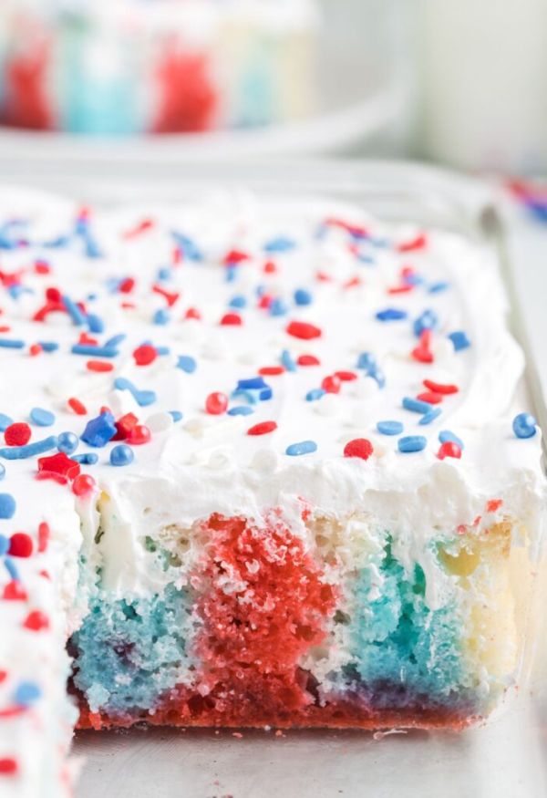 4th of July Jello Cake