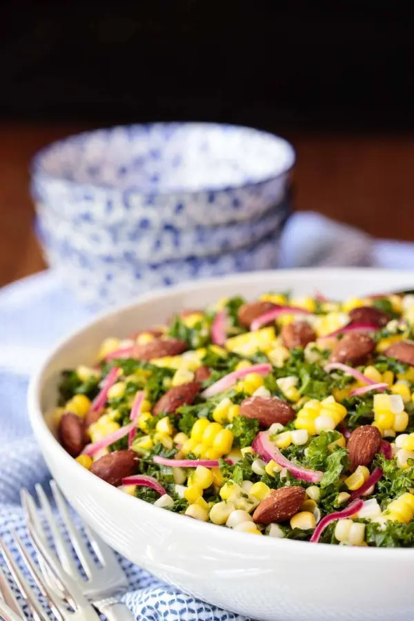 Fresh Corn Kale Salad