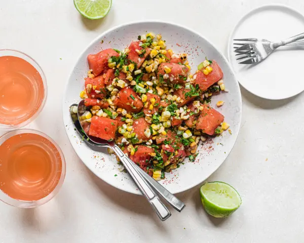 Spicy Watermelon Jalapeno Salad