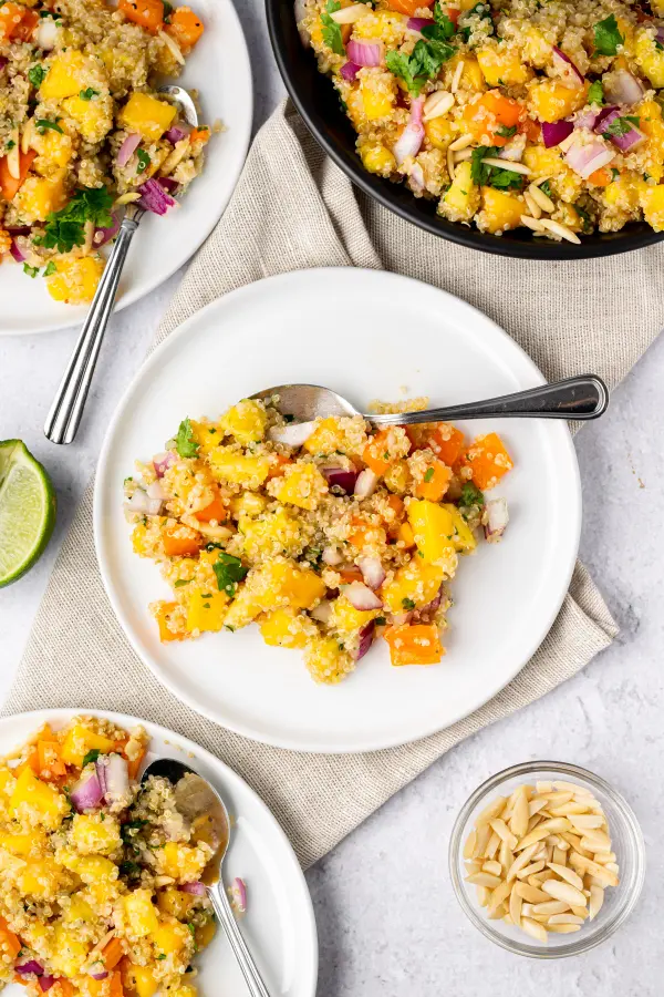 Mango Pineapple Quinoa Salad