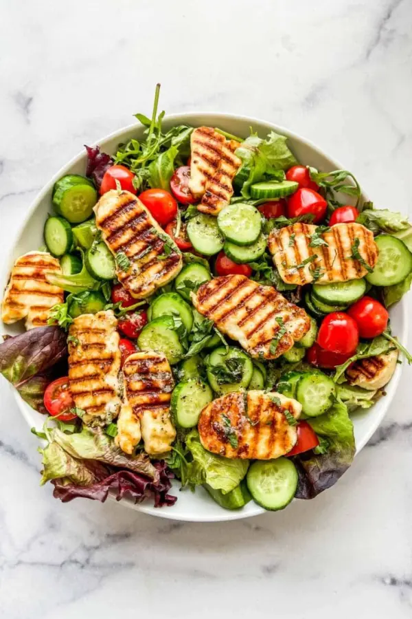 Grilled Halloumi Salad