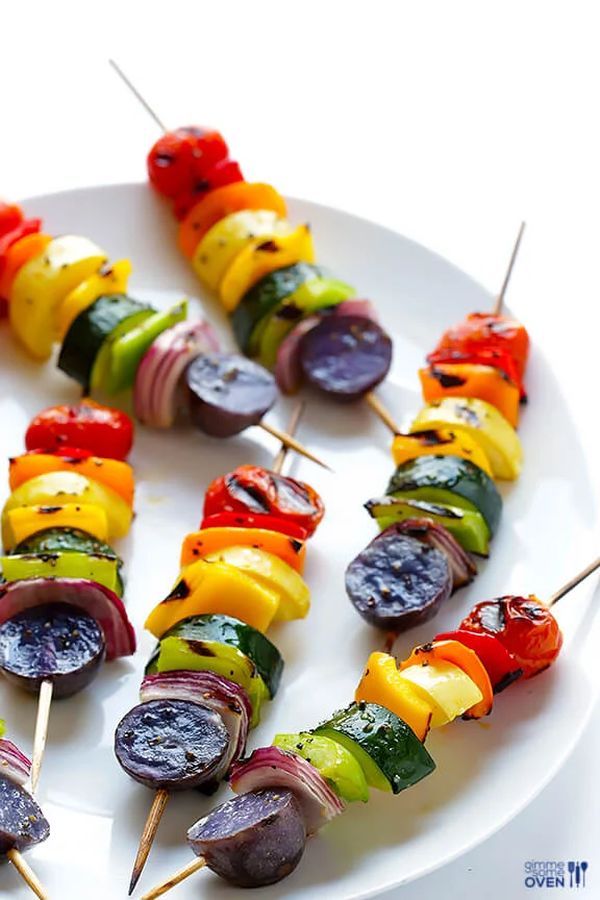 Rainbow Veggie Skewers