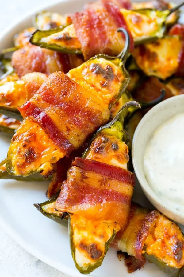 Bacon-Wrapped Jalapeño Poppers