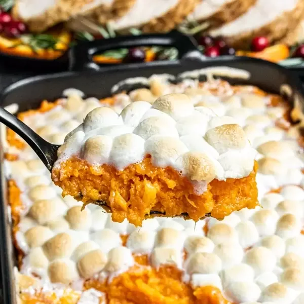 Sweet Potato Casserole with Marshmallows