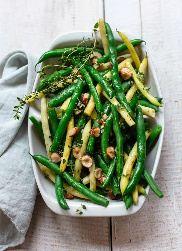 Brown Butter Green Beans with Hazelnuts