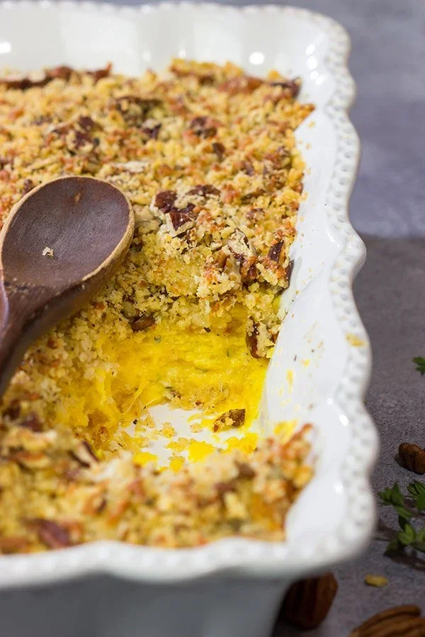 Cheesy Butternut Squash Casserole